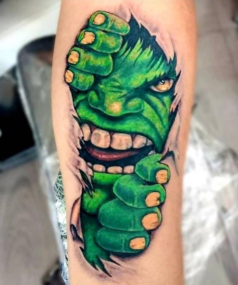 30 Unique Hulk Tattoos Give You Courage