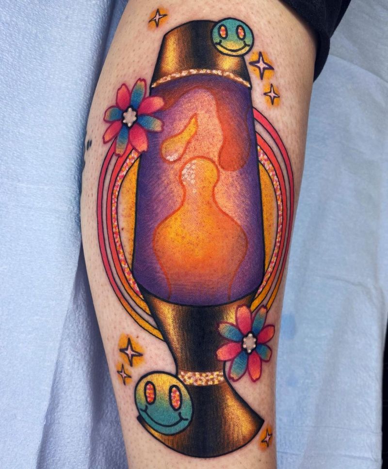 30 Pretty Lava Lamp Tattoos For Your Inspiration