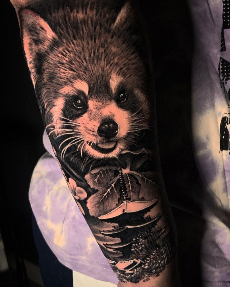 30 Cute Red Panda Tattoos You Must Love