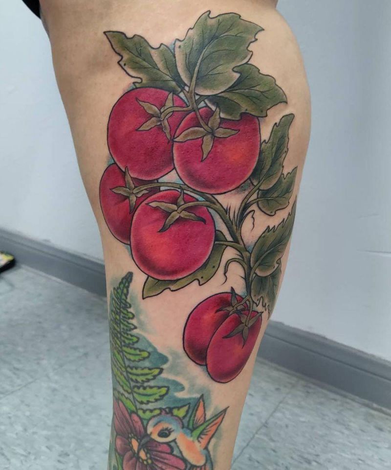 30 Pretty Tomato Tattoos to Inspire You