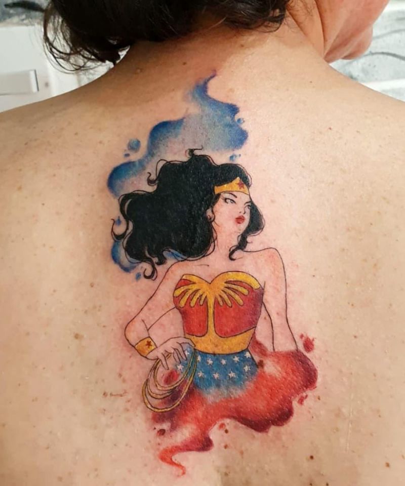 30 Pretty Wonder Woman Tattoos For Your Inspiration