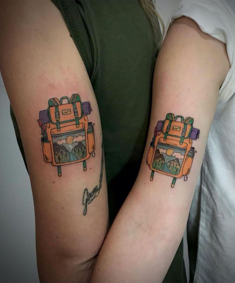 30 Unique Backpack Tattoos You Will Love