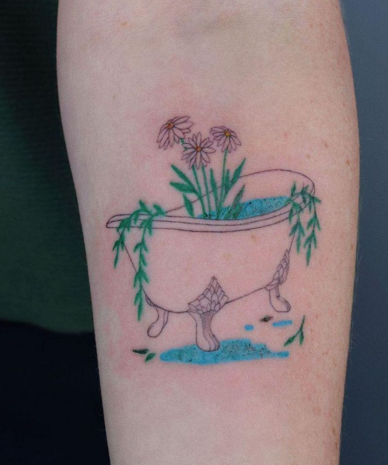 30 Unique Bathtub Tattoos You Must Love