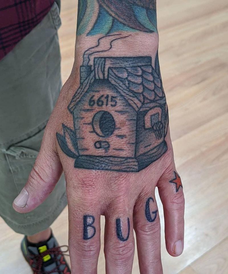 30 Unique Bird House Tattoos You Can Copy