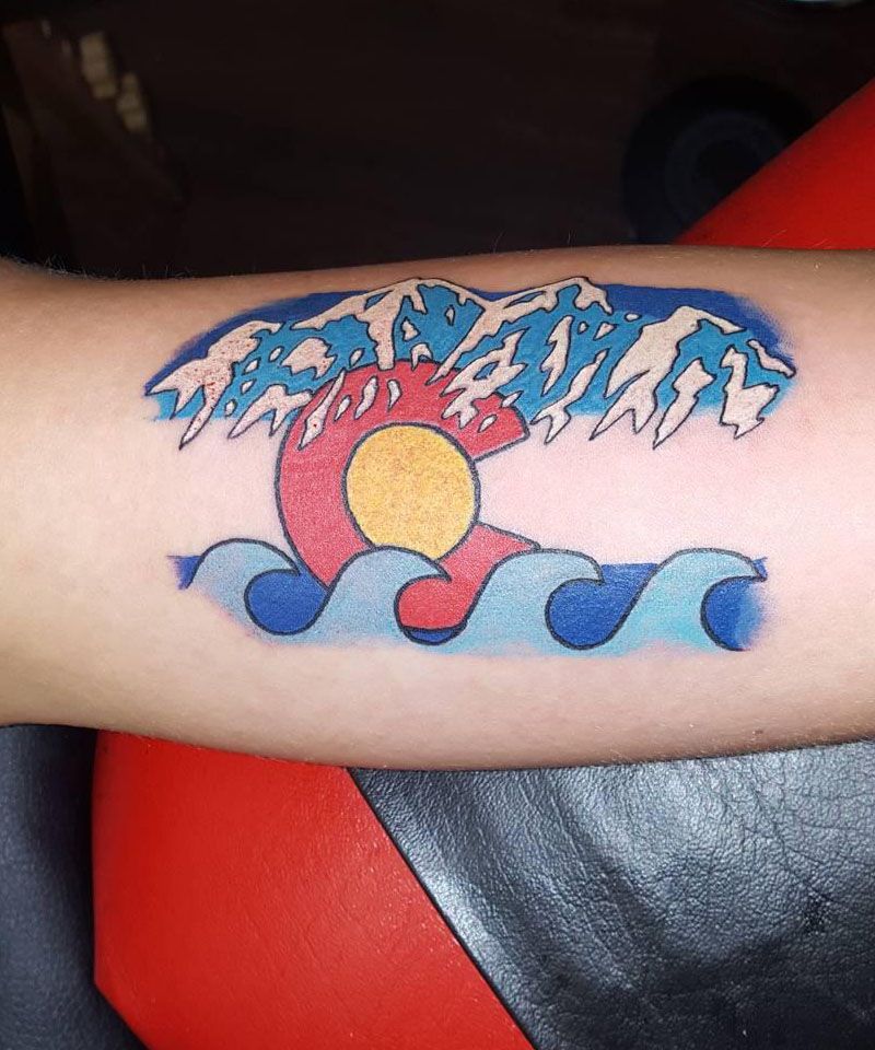 30 Pretty Colorado Flag Tattoos You Will Love