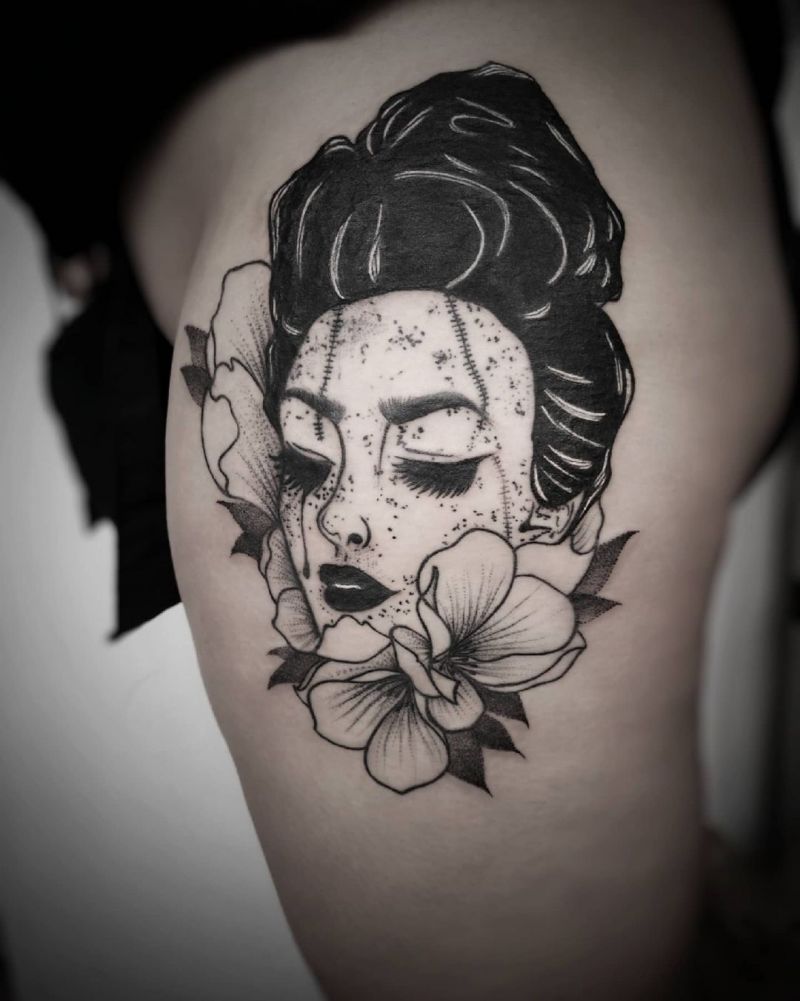 30 Pretty Flower Girl Tattoos You Can Copy