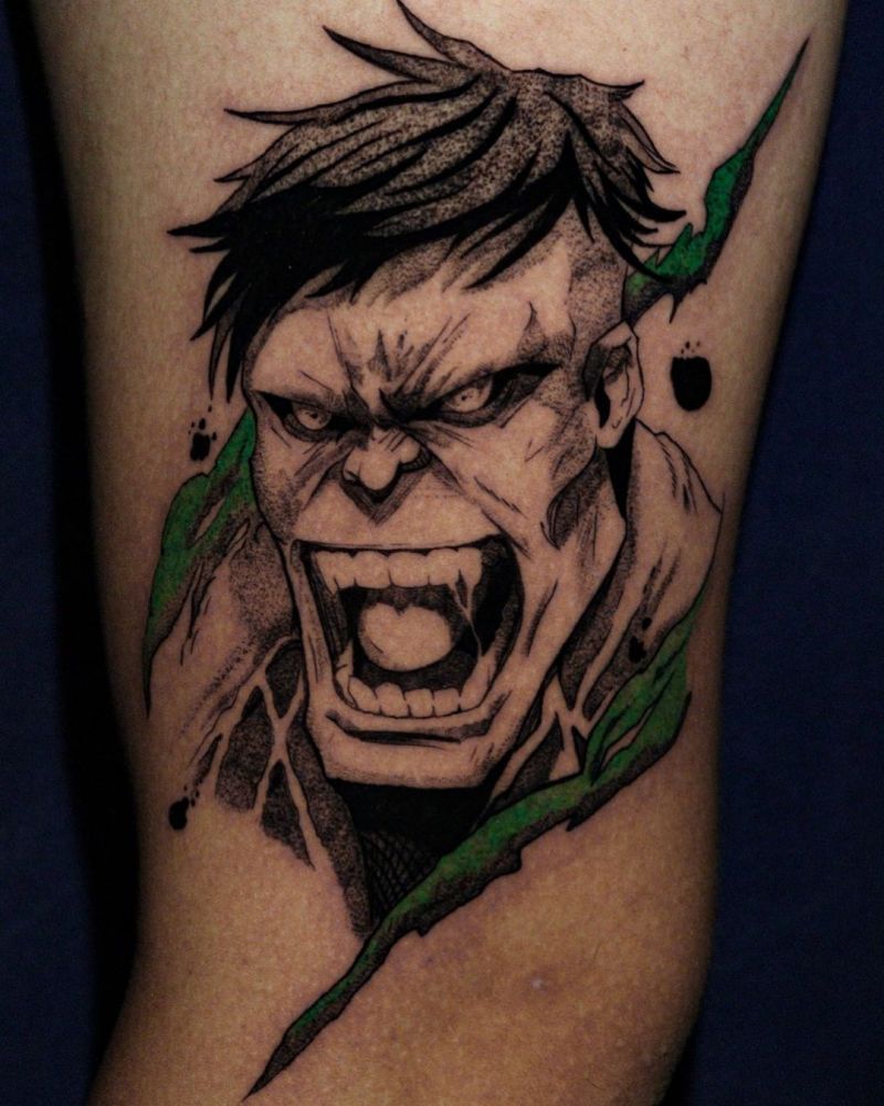 30 Unique Hulk Tattoos Give You Courage