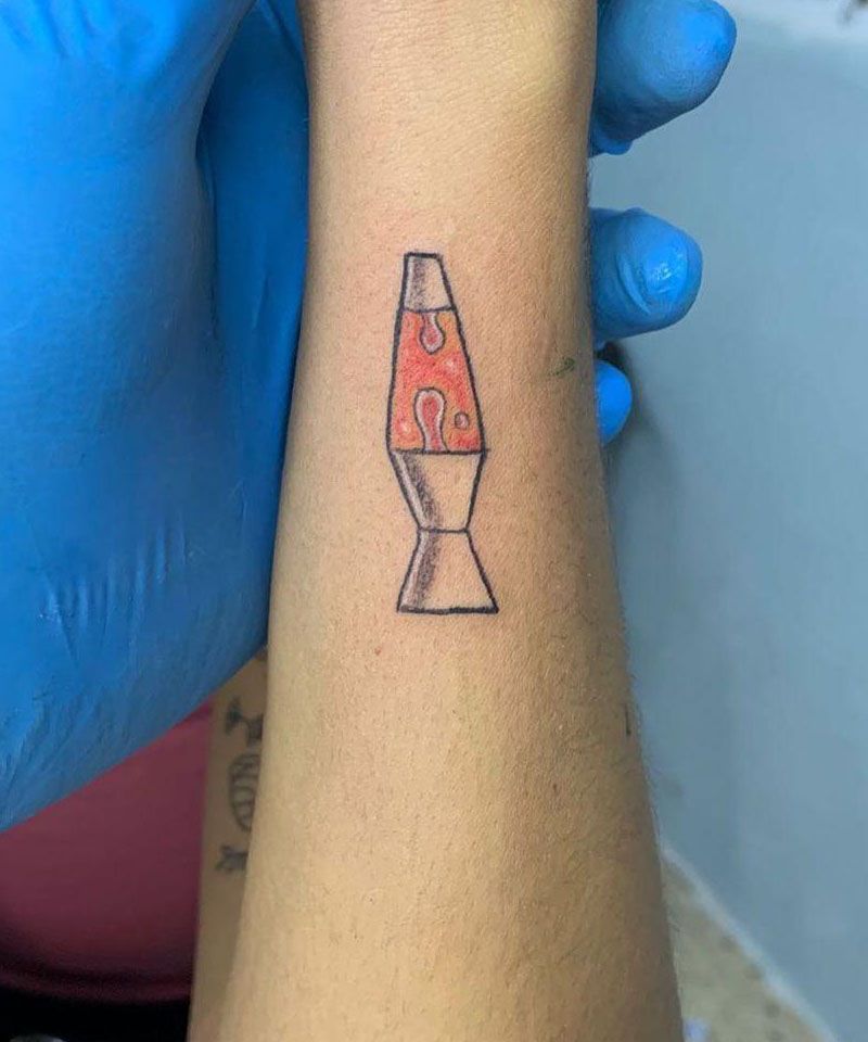 30 Pretty Lava Lamp Tattoos For Your Inspiration