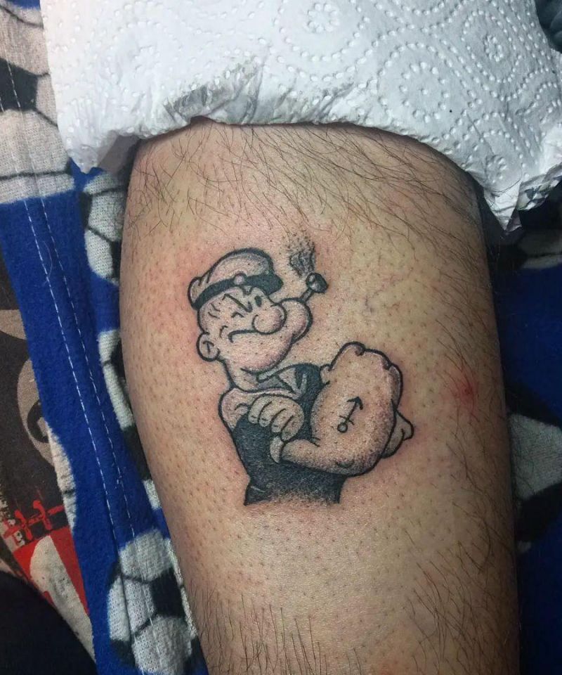 30 Unique Popeye Tattoos to Inspire You