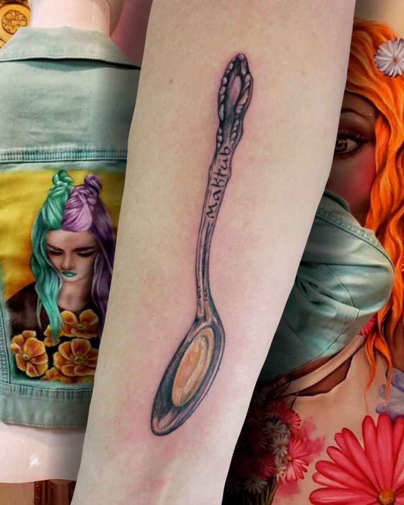 30 Pretty Spoon Tattoos For Your Inspiration