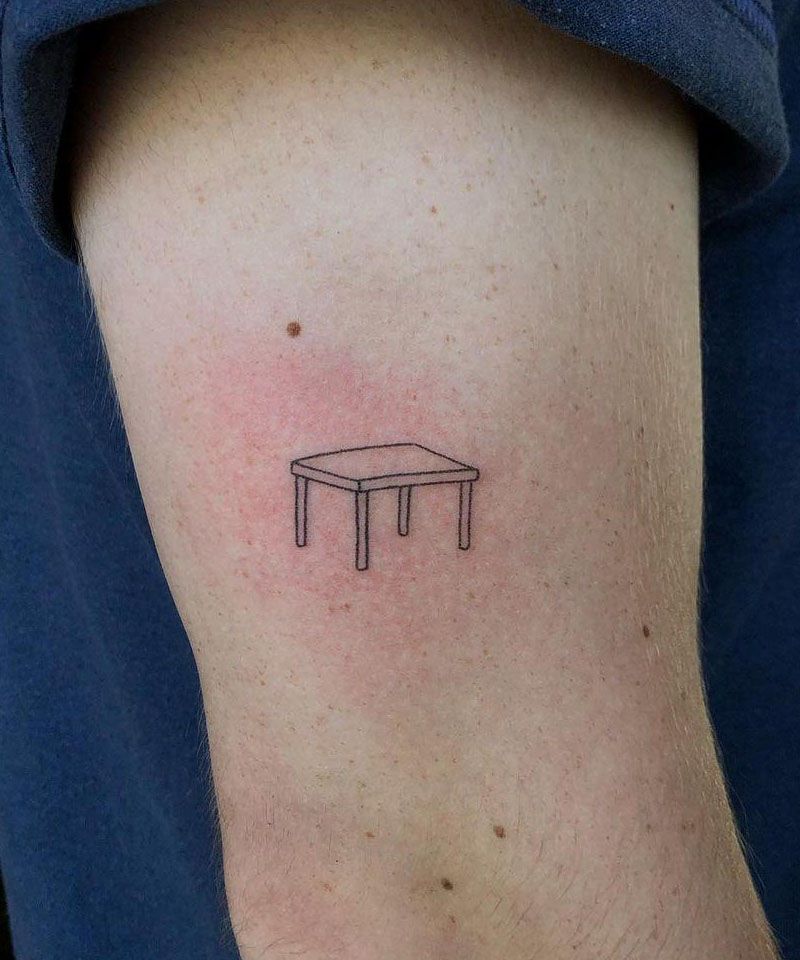 30 Unique Table Tattoos For Your Inspiration