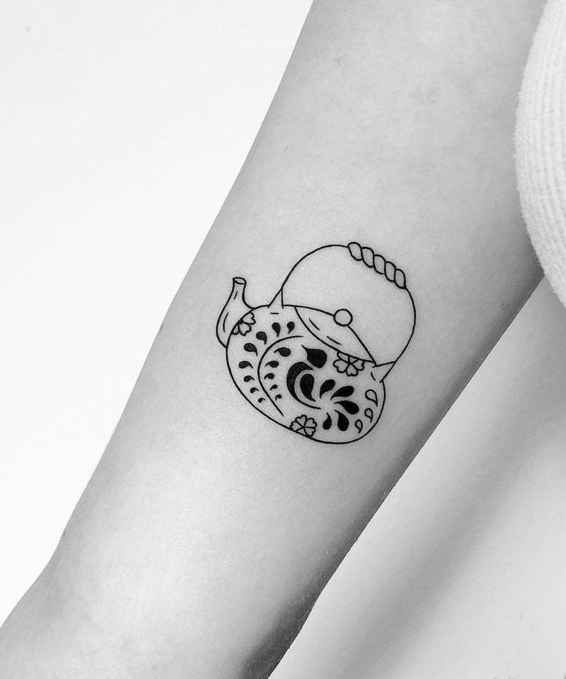 30 Pretty Teapot Tattoos For Your Inspiration