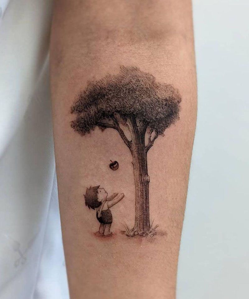 30 Unique The Giving Tree Tattoos to Inspire You