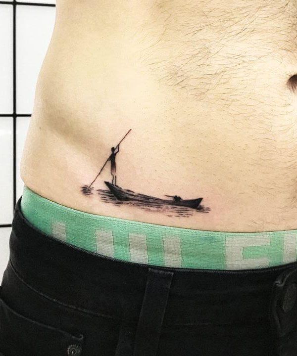 30 Unique Canoe Tattoos You Will Love