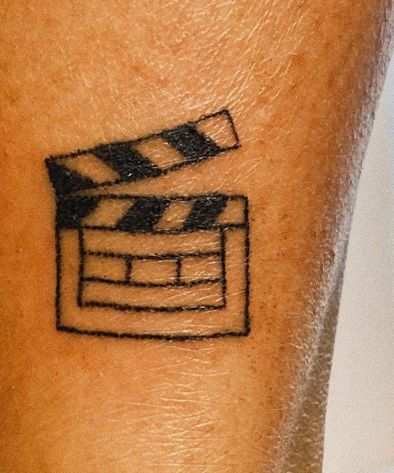 30 Unique Clapperboard Tattoos to Inspire You