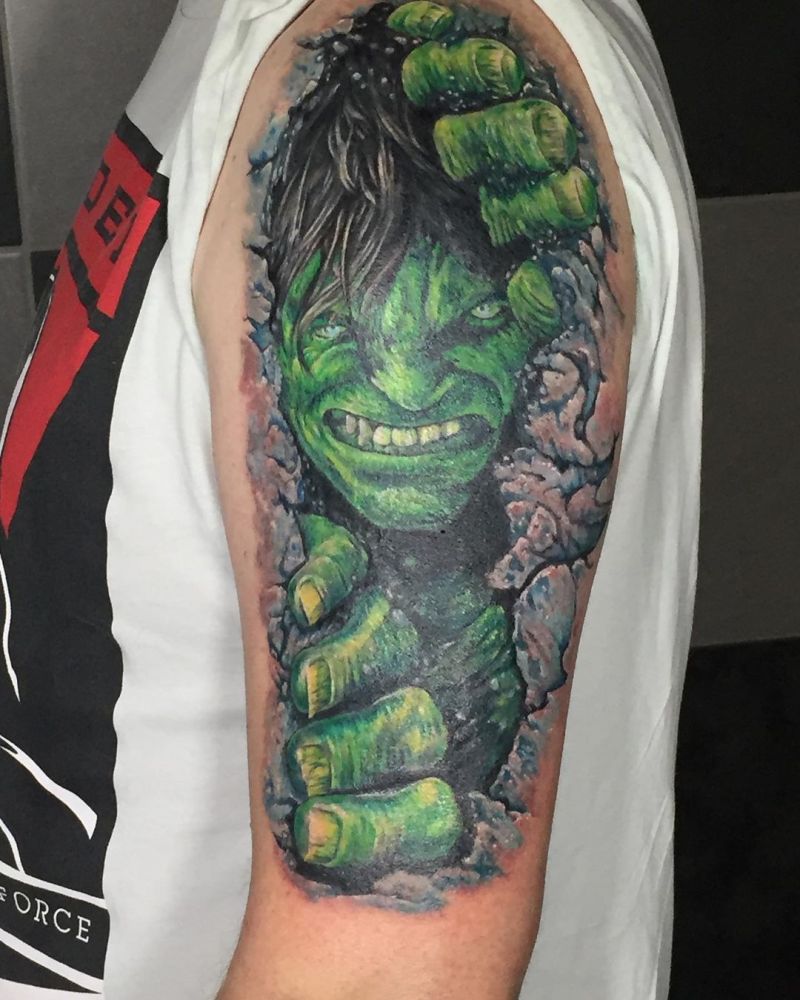 30 Unique Hulk Tattoos Give You Courage