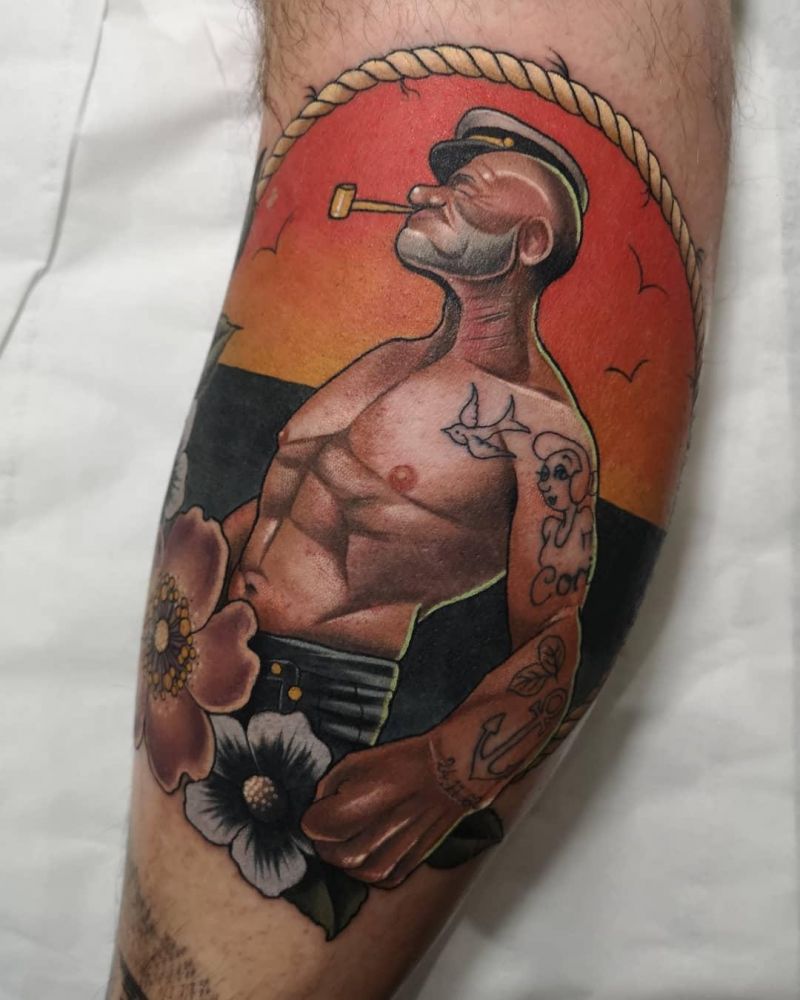 30 Unique Popeye Tattoos to Inspire You