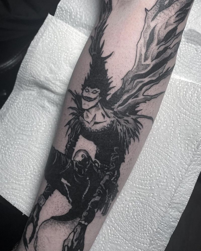 30 Unique Ryuk Tattoos to Inspire You