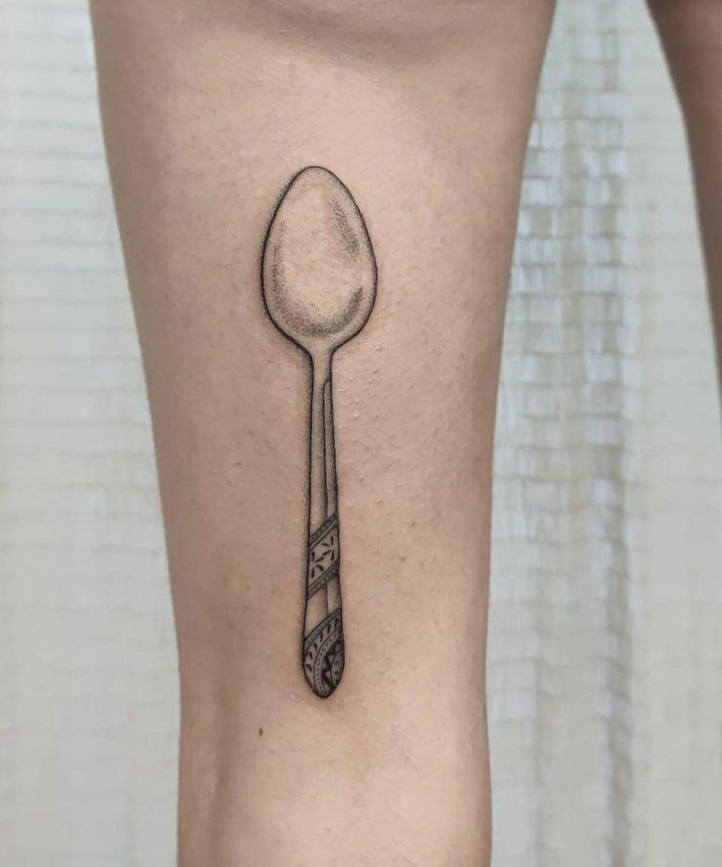 30 Pretty Spoon Tattoos For Your Inspiration