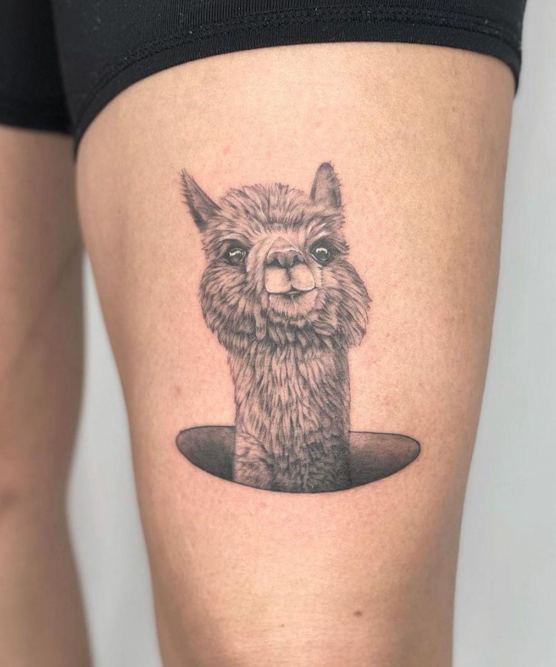 30 Cute Alpaca Tattoos You Must Try