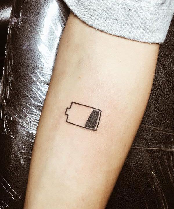 30 Unique Battery Tattoos You Must Love