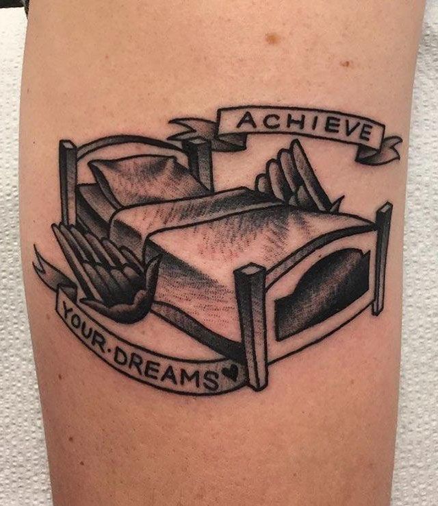 30 Unique Bed Tattoos You Can Copy