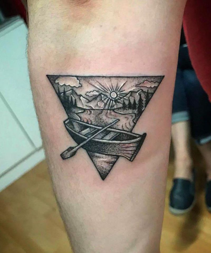 30 Unique Canoe Tattoos You Will Love