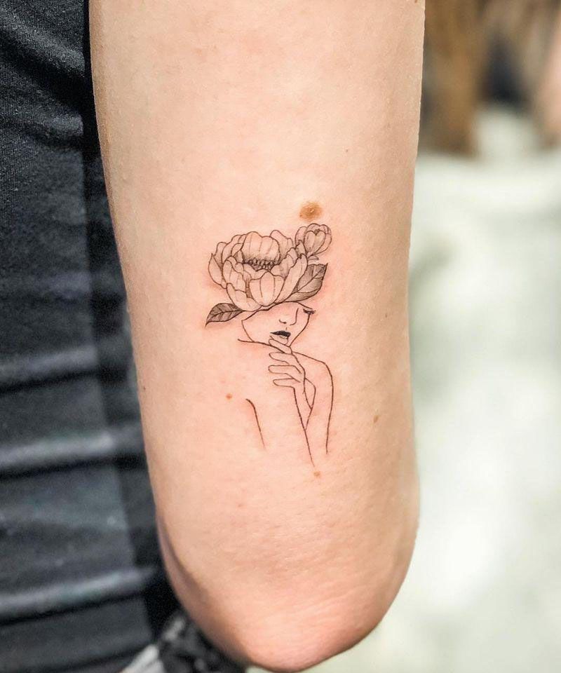 30 Pretty Flower Girl Tattoos You Can Copy