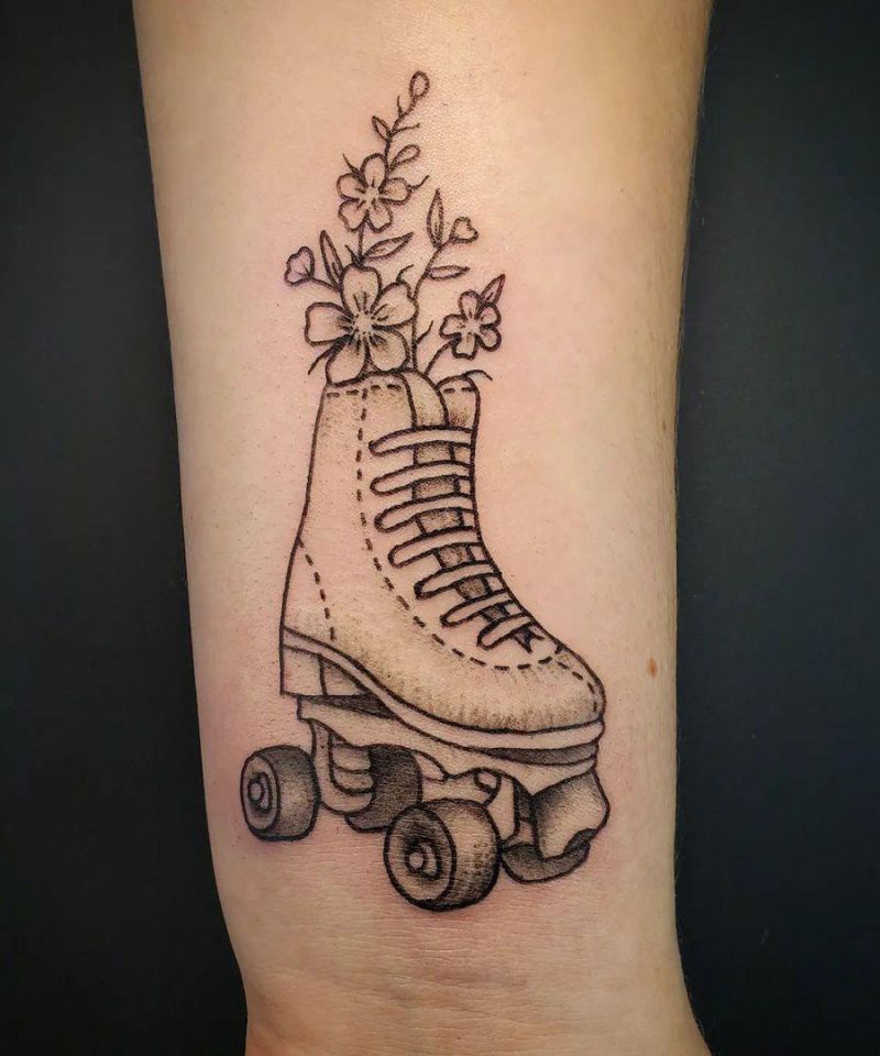 30 Unique Roller Skate Tattoos You Can Copy