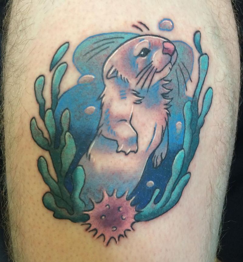 30 Cute Sea Otter Tattoos You Must Love