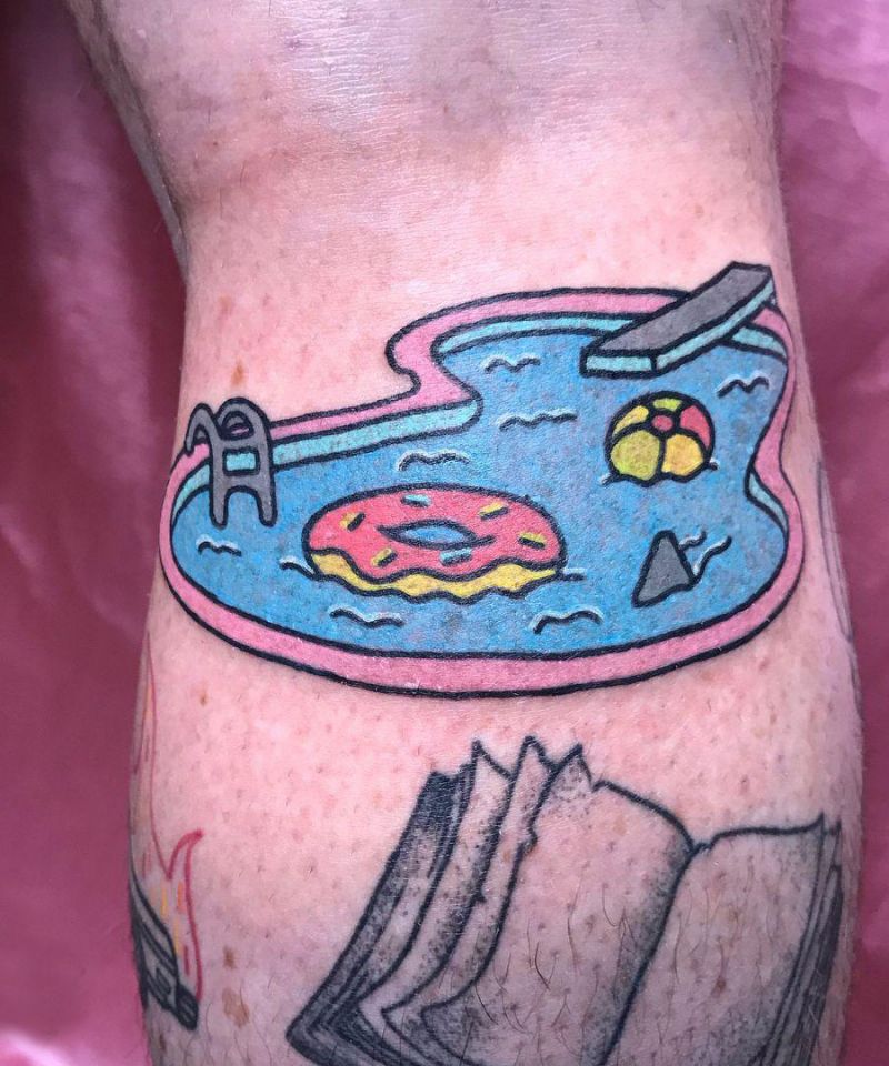 30 Pretty Swimming Pool Tattoos You Can Copy