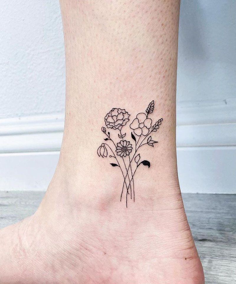 30 Pretty Ankle Tattoos You Can Copy