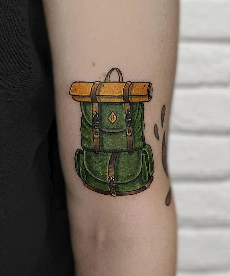 30 Unique Backpack Tattoos You Will Love