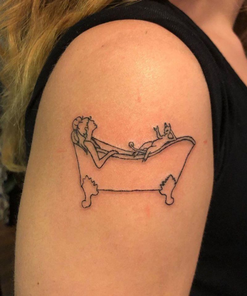 30 Unique Bathtub Tattoos You Must Love