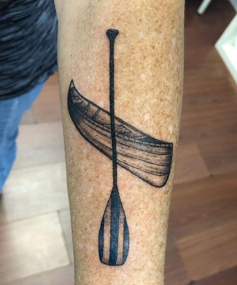 30 Unique Canoe Tattoos You Will Love