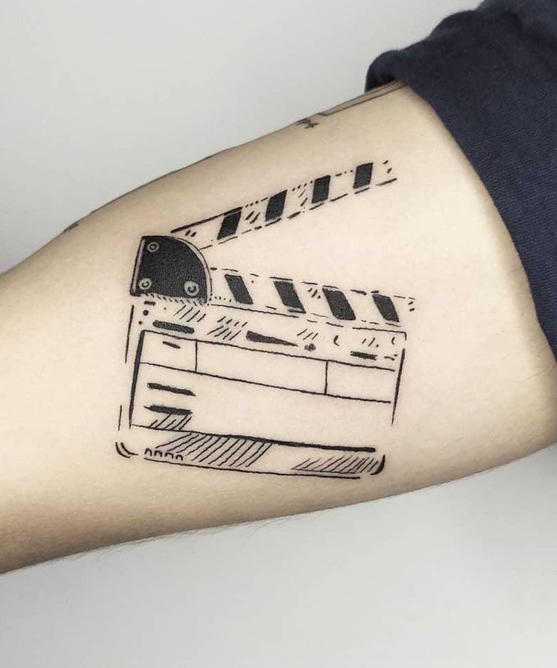30 Unique Clapperboard Tattoos to Inspire You