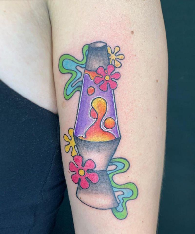 30 Pretty Lava Lamp Tattoos For Your Inspiration