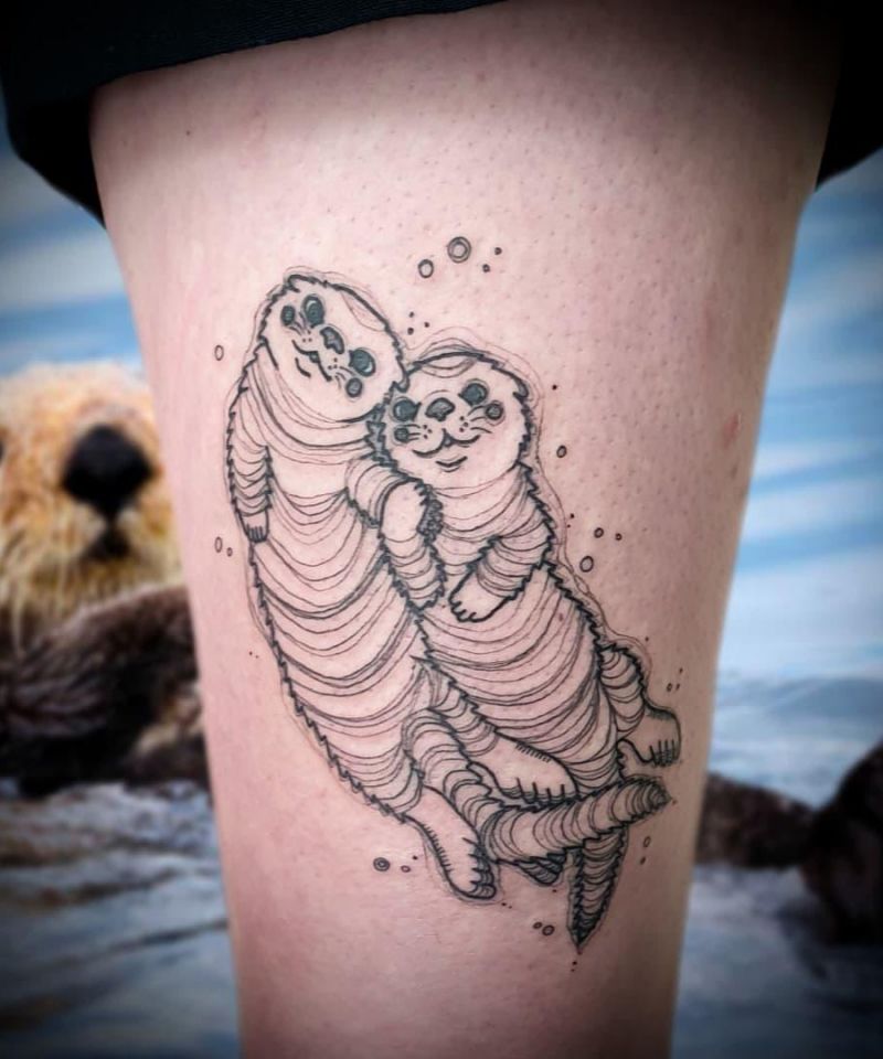 30 Cute Sea Otter Tattoos You Must Love