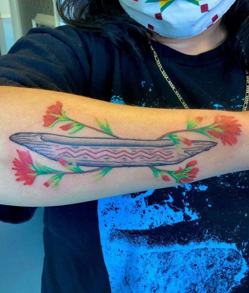 30 Unique Canoe Tattoos You Will Love