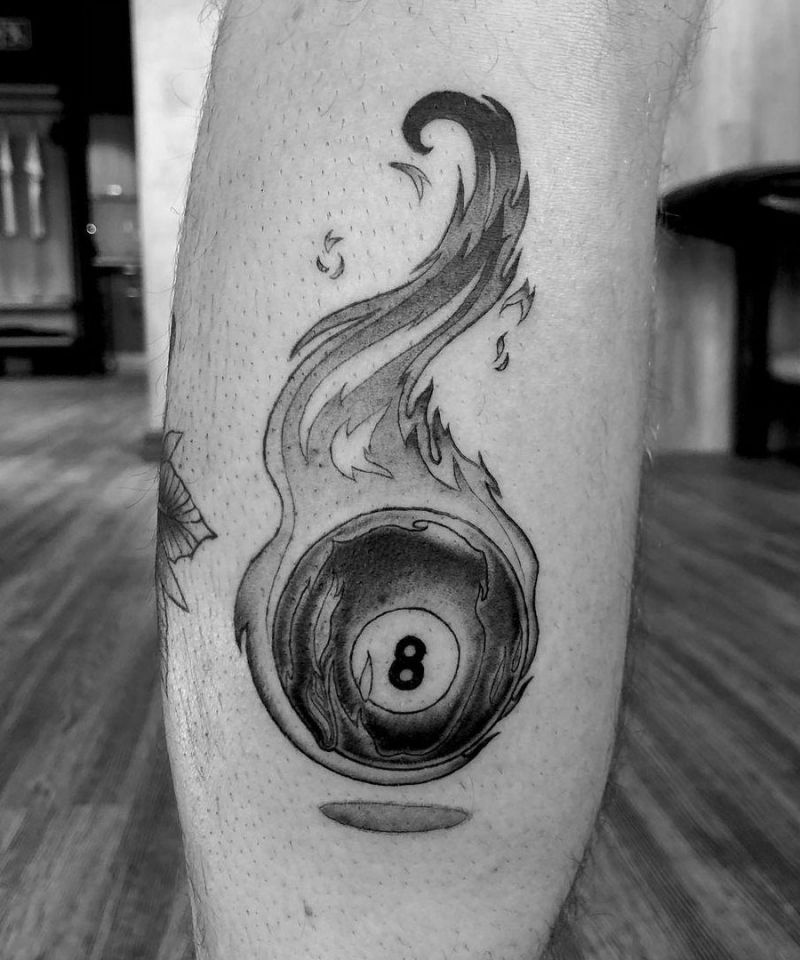 30 Pretty Eight Ball Tattoos You Must Try