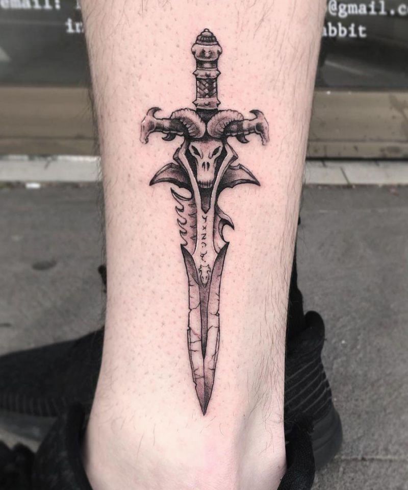 30 Pretty Frostmourne Tattoos to Inspire You