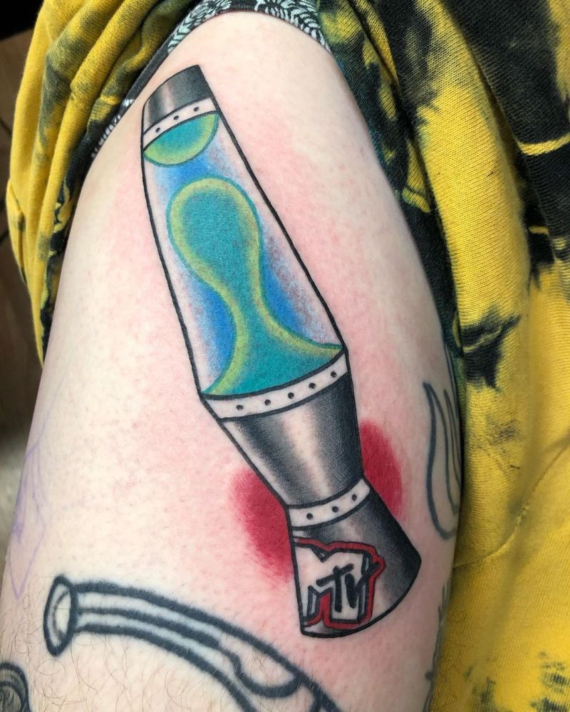 30 Pretty Lava Lamp Tattoos For Your Inspiration