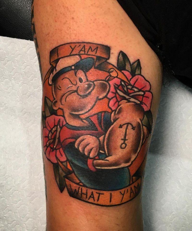 30 Unique Popeye Tattoos to Inspire You