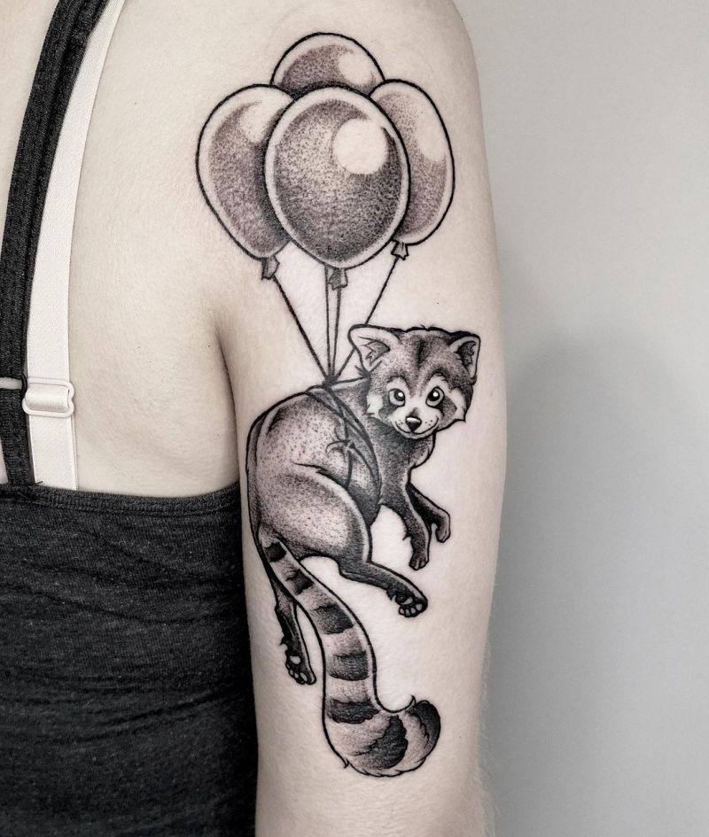 30 Cute Red Panda Tattoos You Must Love