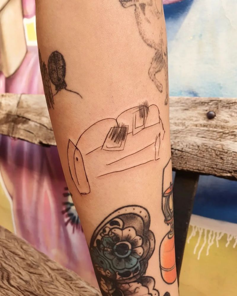 30 Unique Sofa Tattoos to Inspire You