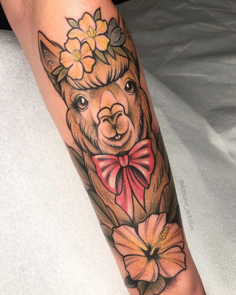 30 Cute Alpaca Tattoos You Must Try