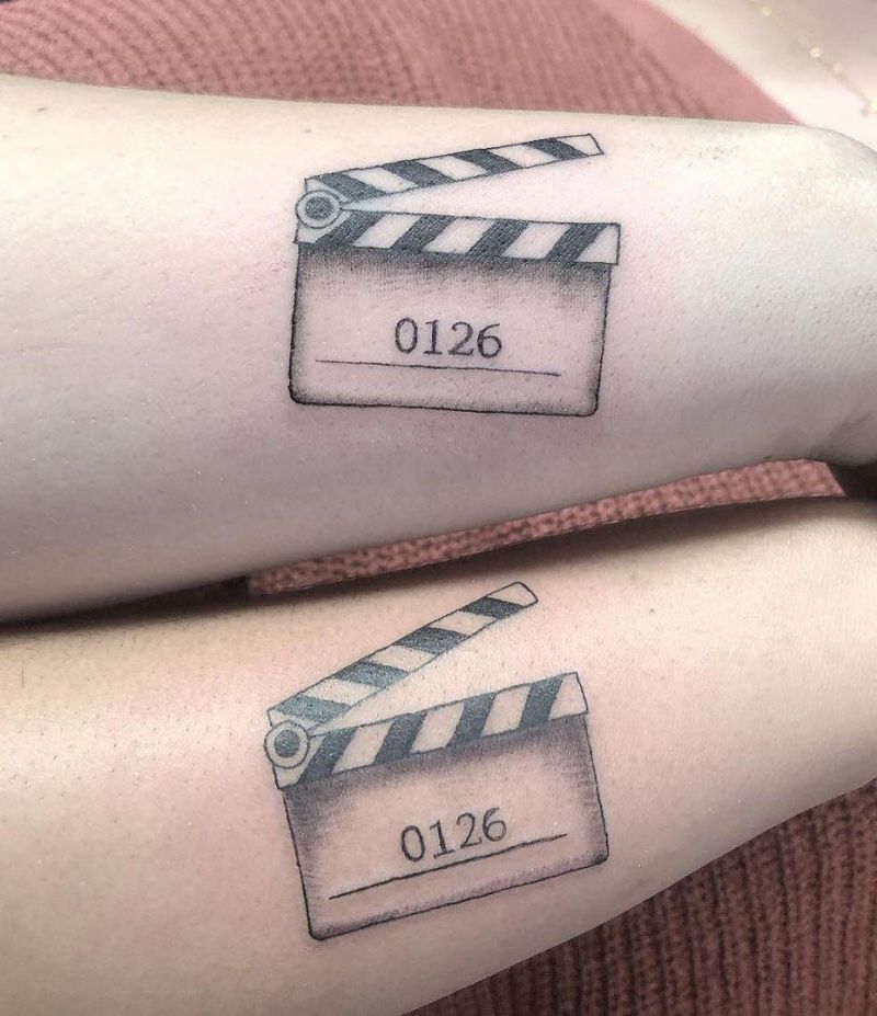 30 Unique Clapperboard Tattoos to Inspire You