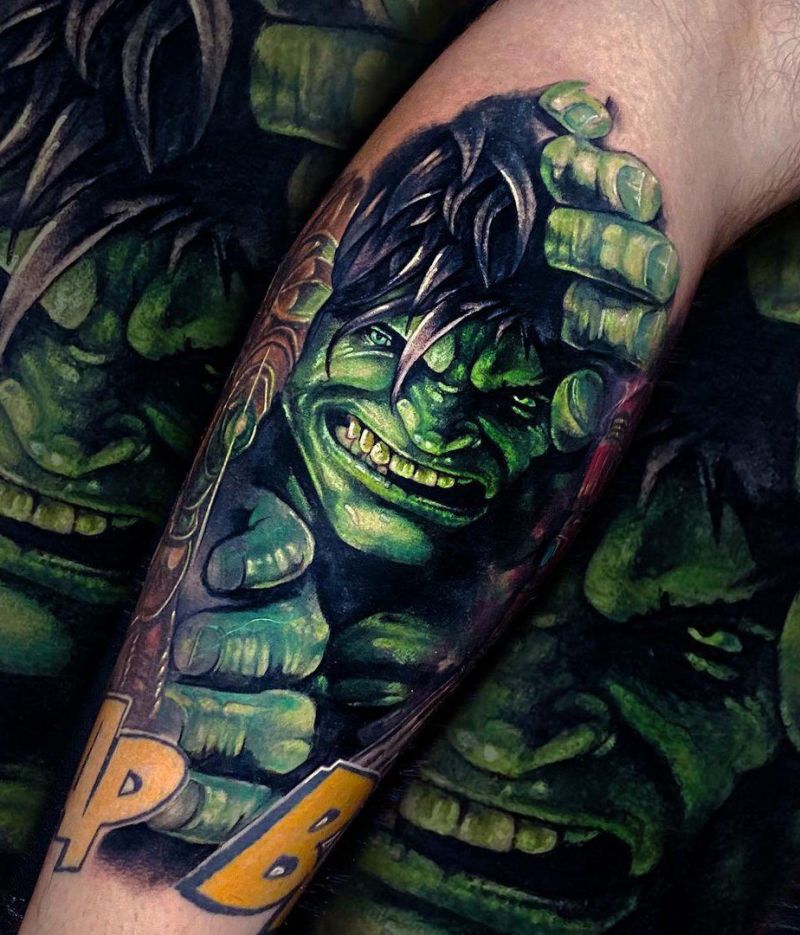 30 Unique Hulk Tattoos Give You Courage