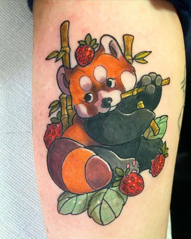 30 Cute Red Panda Tattoos You Must Love