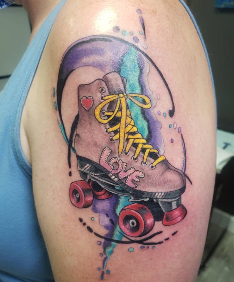 30 Unique Roller Skate Tattoos You Can Copy